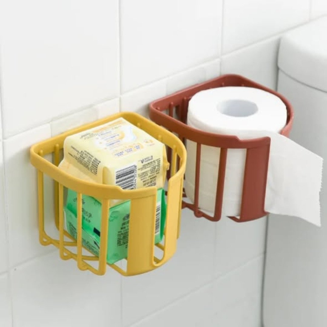 Punch-Free Toilet Paper Holder