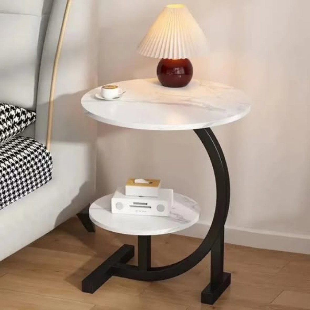 Multiple purposes Double layer cshaped table