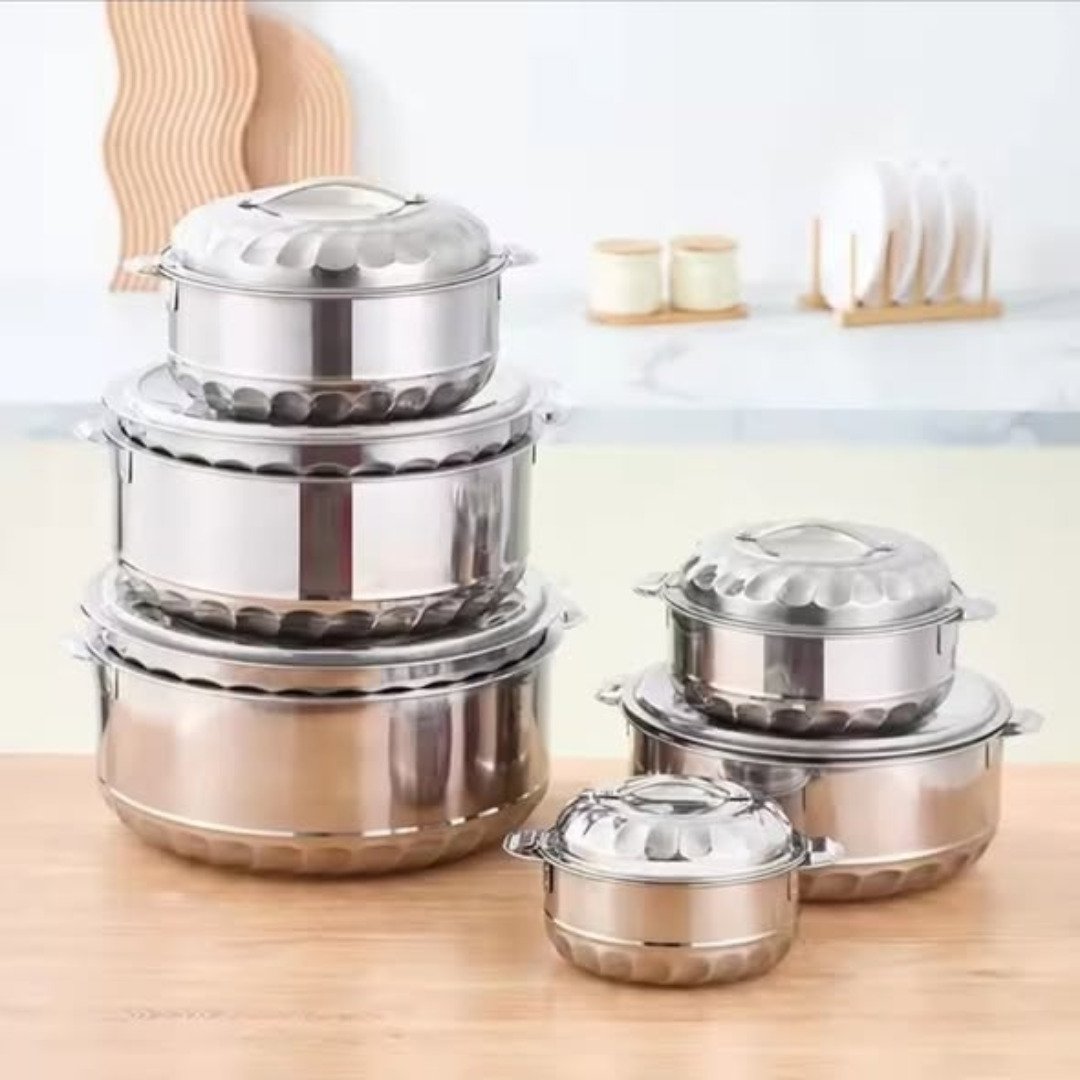 6pc Stainless Steel Hotpots