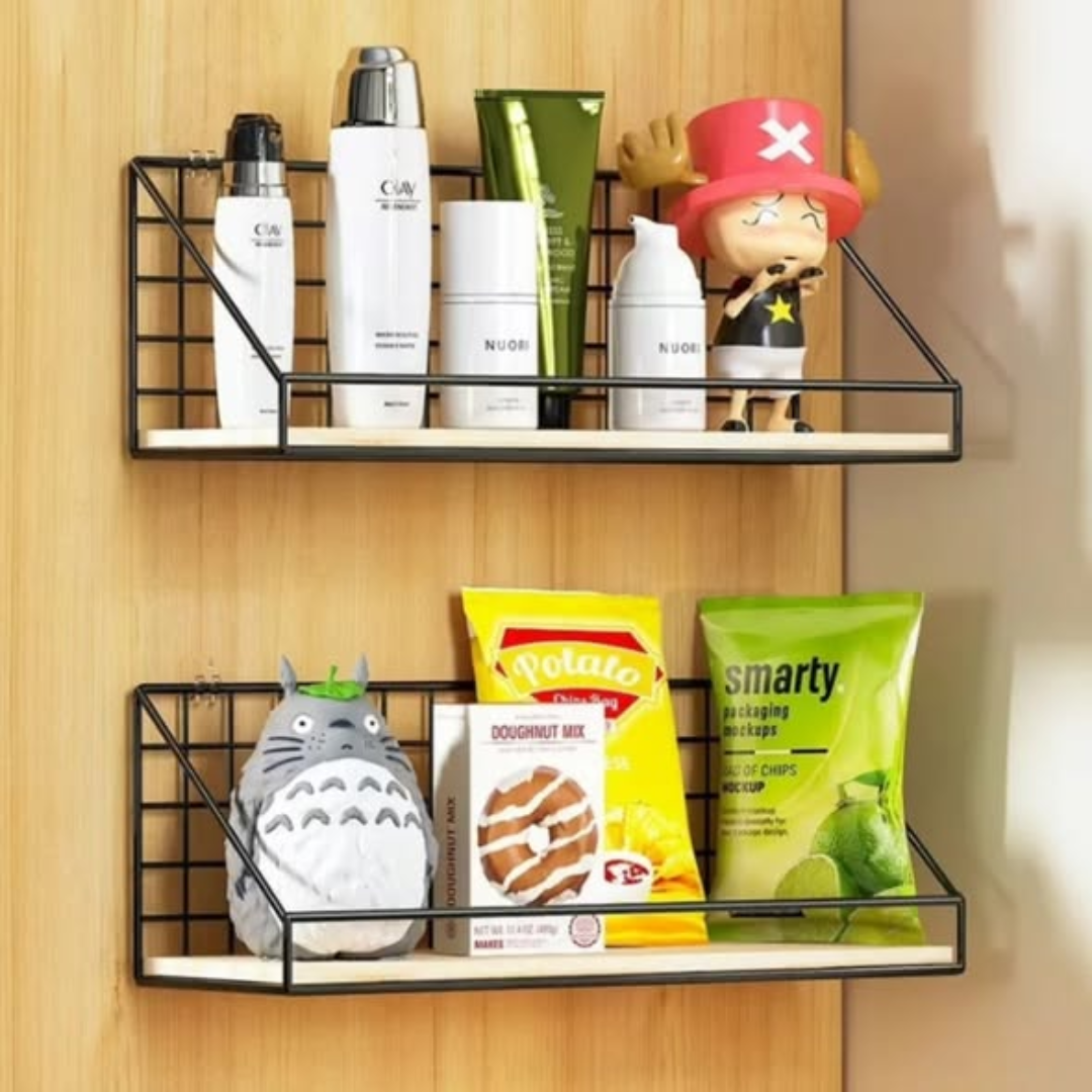 Wood Storage Display Shelf