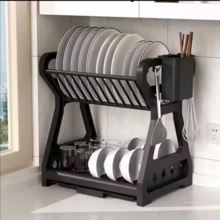 Double Sink Bowl Drain Rack