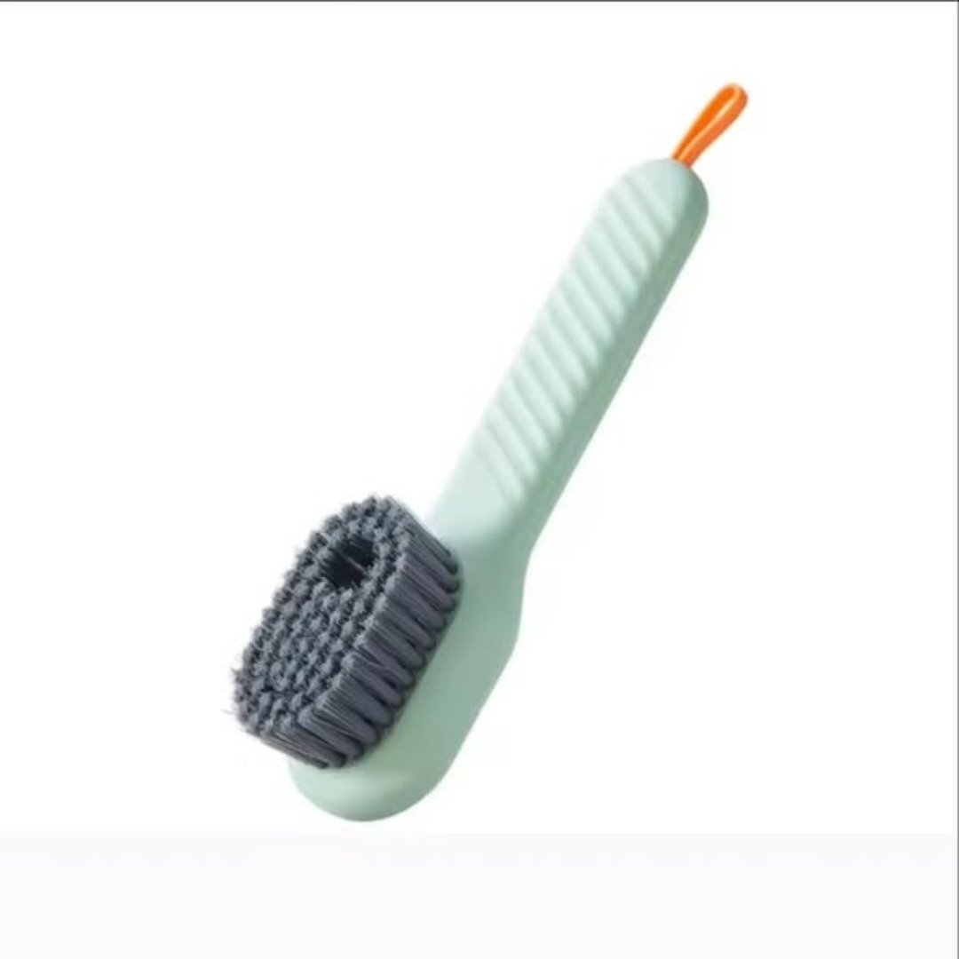 Shoe Cloth Scrub Brush with Soap Dispenser