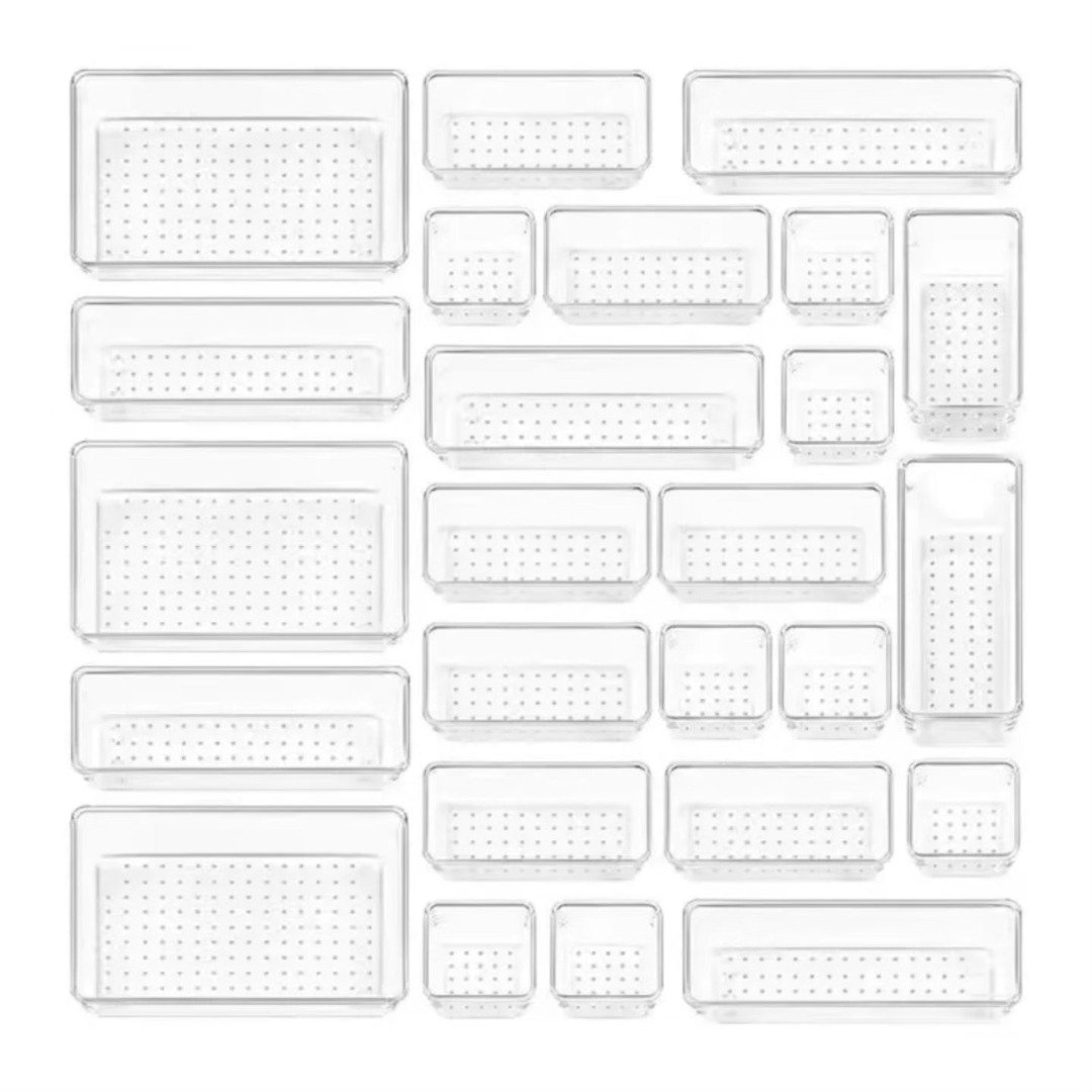 25Pcs set drawer organizers
