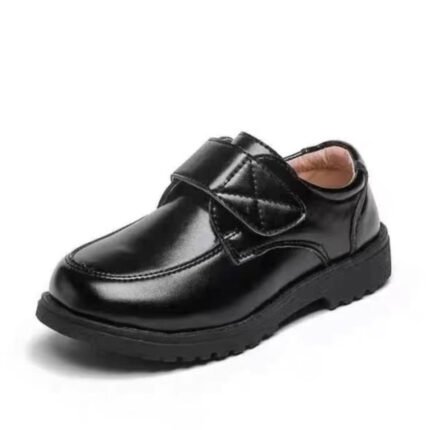 Boys Black Oxford Leather School Shoes