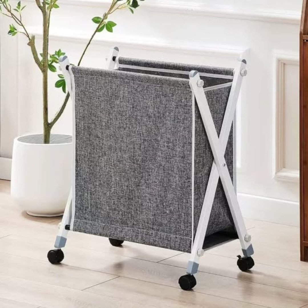 Laundry Basket with Stand and Wheels