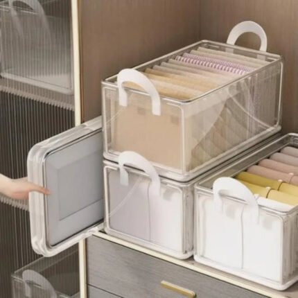 Thick Transparent Fabric Closet Organizer
