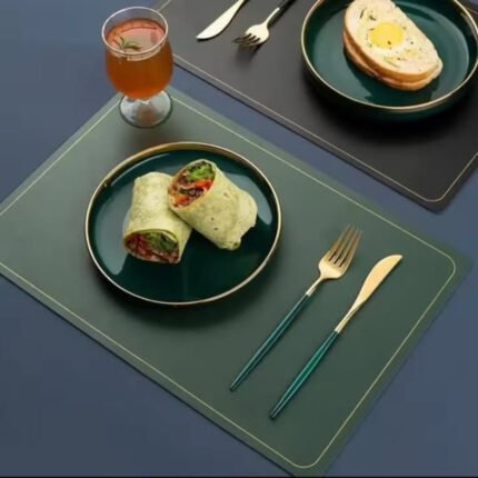 6 pieces Nordic Leather Anti Slip Table Mats