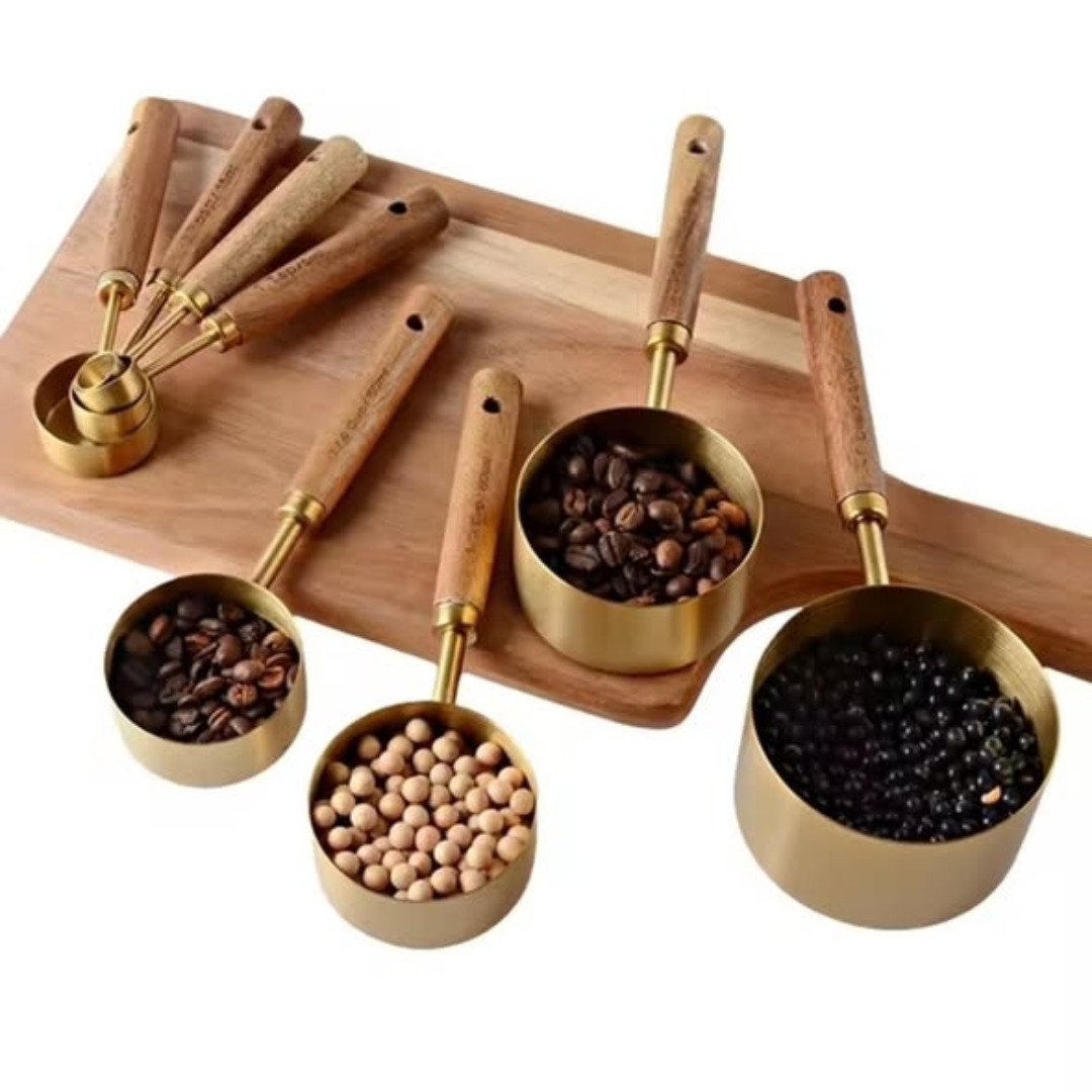 8pcs stainless steel Measuring Scooping spoons