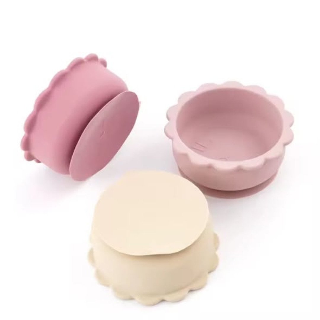 Silicone toddler feeding bowl