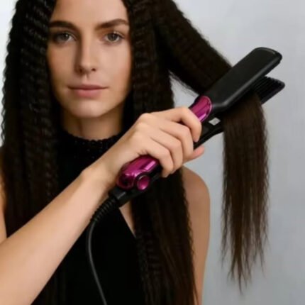 Cronier professional 2in1 ceramic flat iron hair straightener