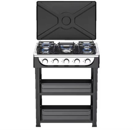 Nunix 4 gas cooker plus shelves