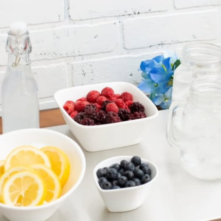 6pcs Double Square Soup Bowl