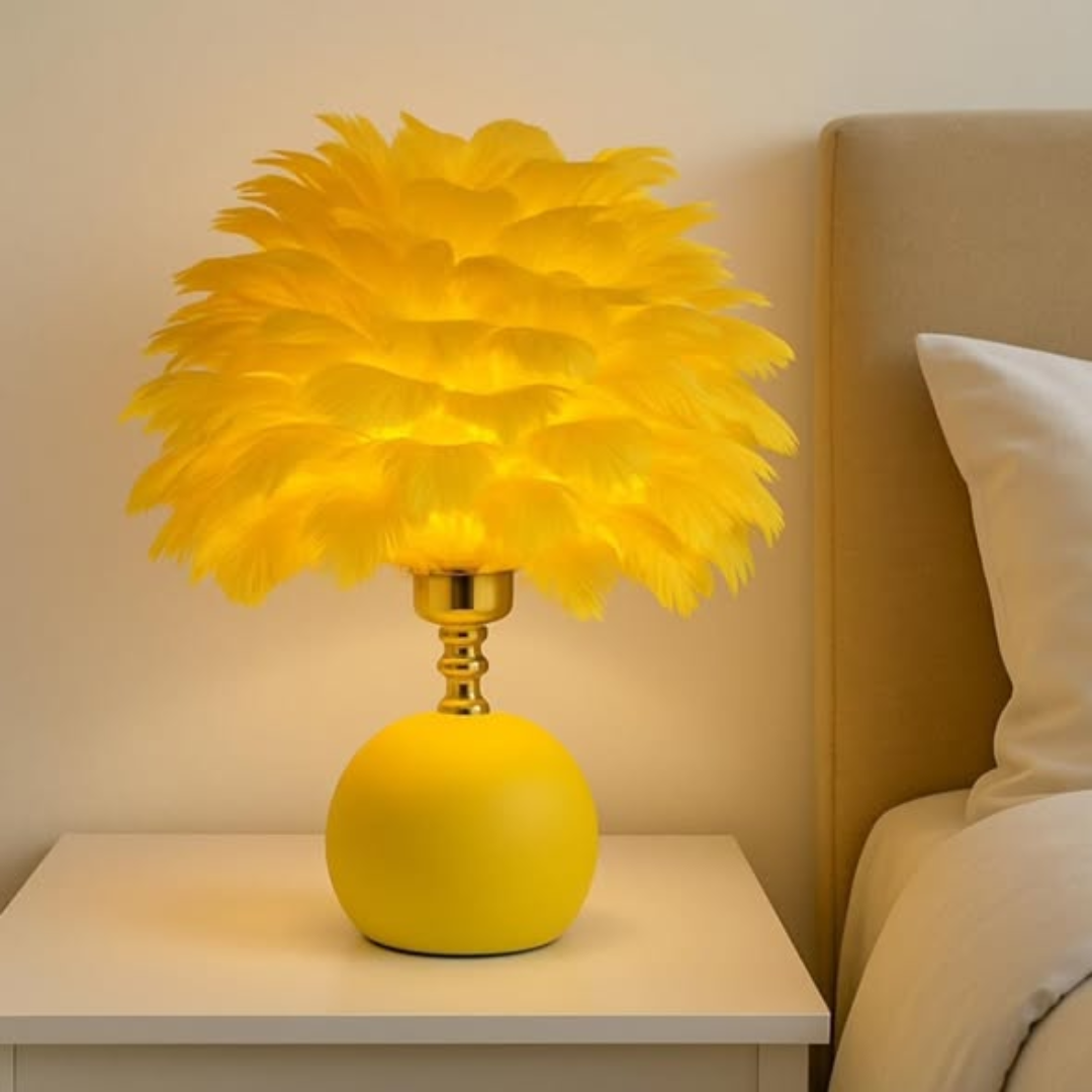 Medium sizes Feathers like Bedside lamp