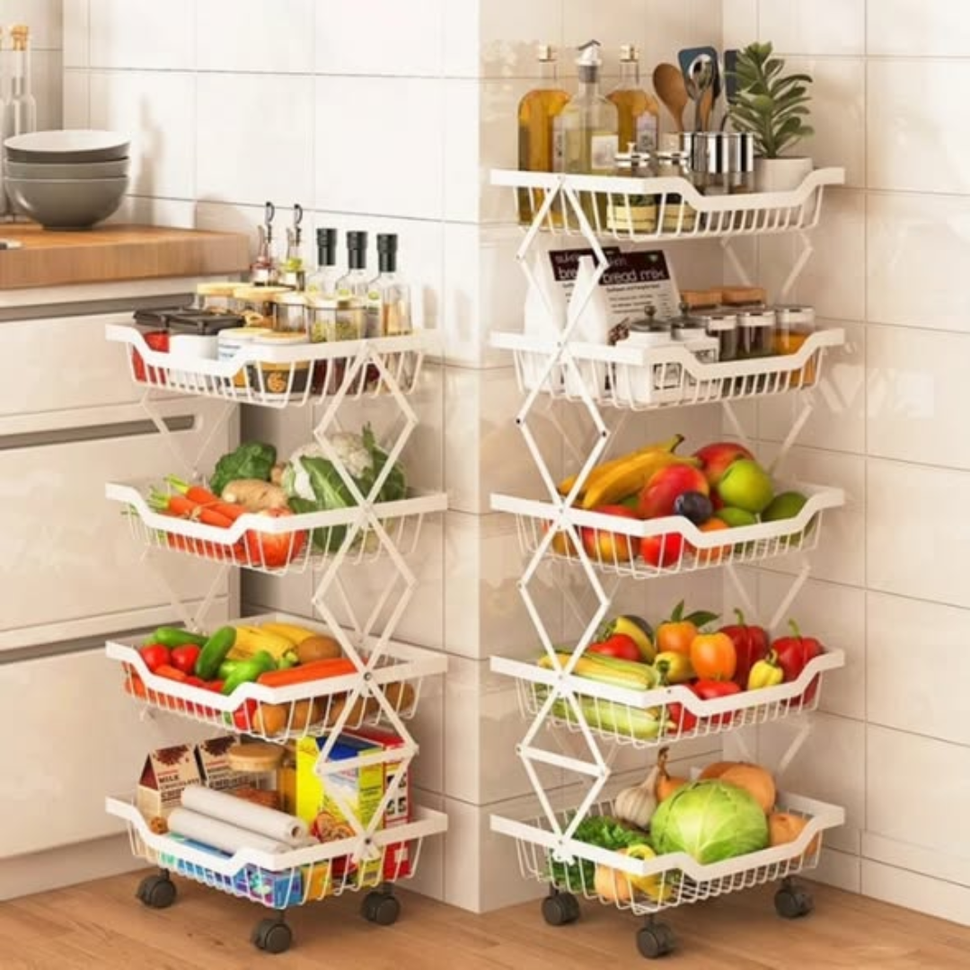 4 Tier Foldable Storage Rack