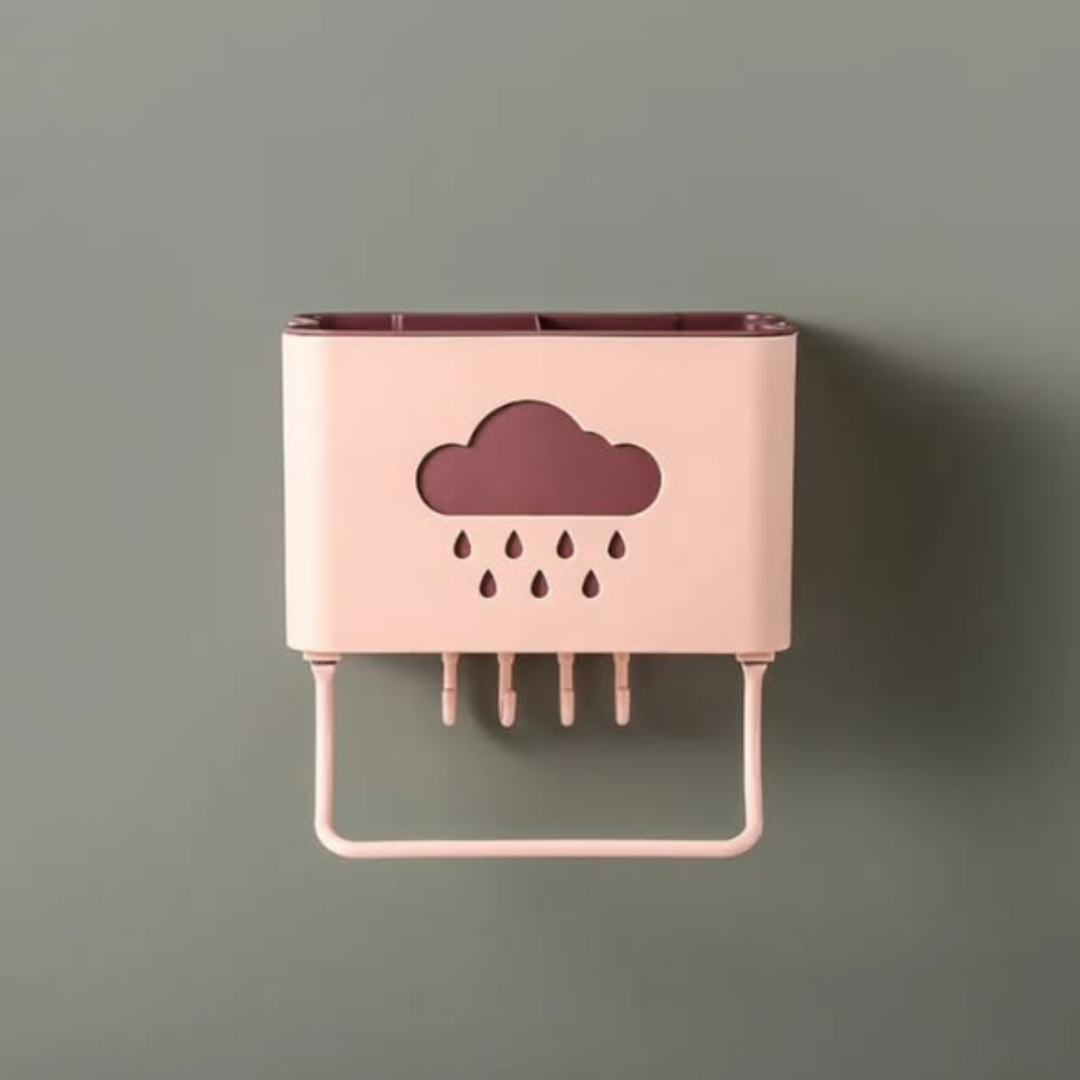 Wall mounted cutlery / bathroom rack