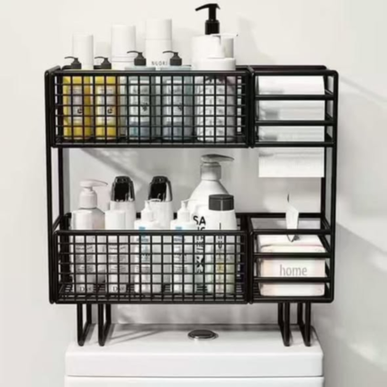 Double Layer Over the Toilet Rack