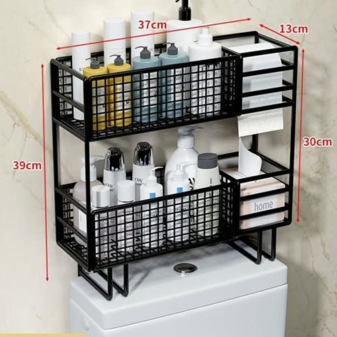 Double Layer Over the Toilet Rack