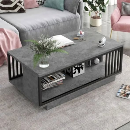 Modern Minimalist Marble Textured Coffee Table