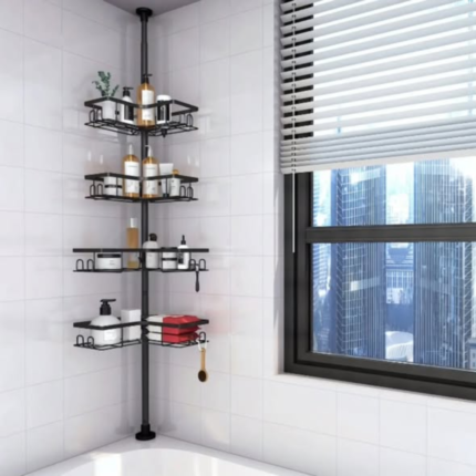 Telescopic Corner Bathroom Organizer