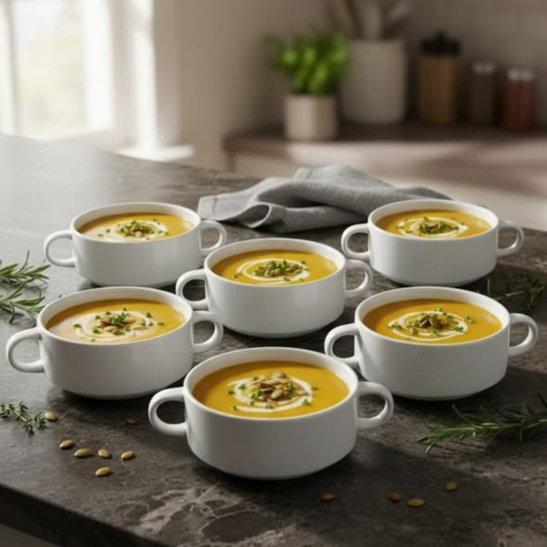 Ceramic Bowl With 2 Handles