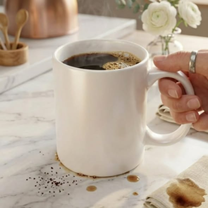 300ml ceramic white cup