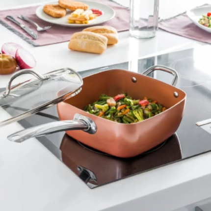 Long Handle Copper Pan