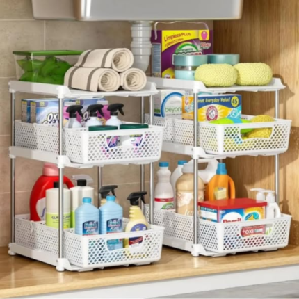 2pcs Set Quality Multifunctional Pull-Out Rack