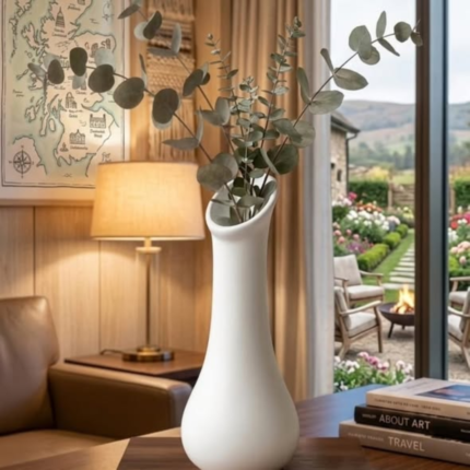 Ceramic nose flower vase small