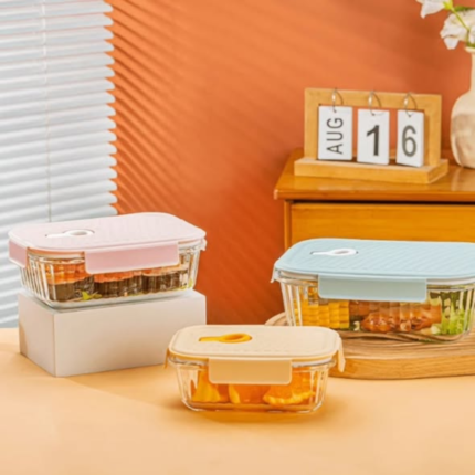 Glass preservation bowl set