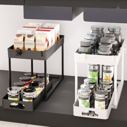 2-Tier Multi-Purpose Pull-Out Rack