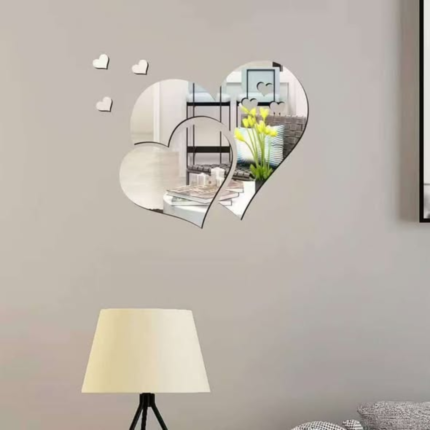 3D Heart Wall Mirror