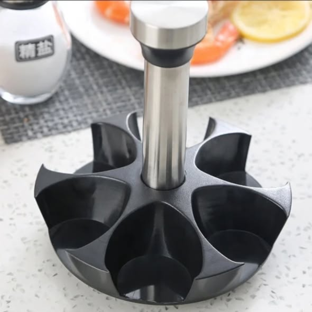 7 pcs Rotating Spice Jars