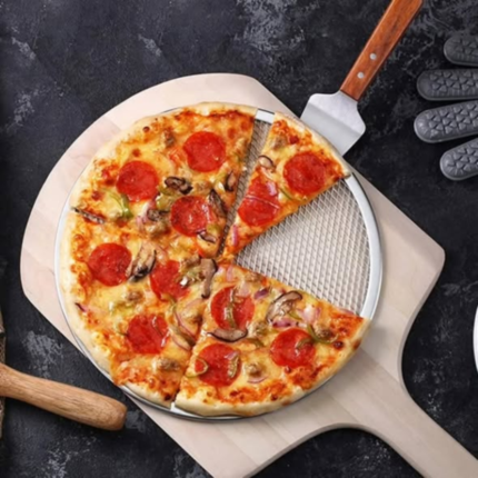 3pcs aluminium mesh pizza trays