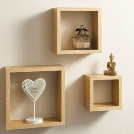 3pc Floating shelf boxes