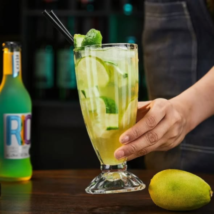 6pc milk shake glasses