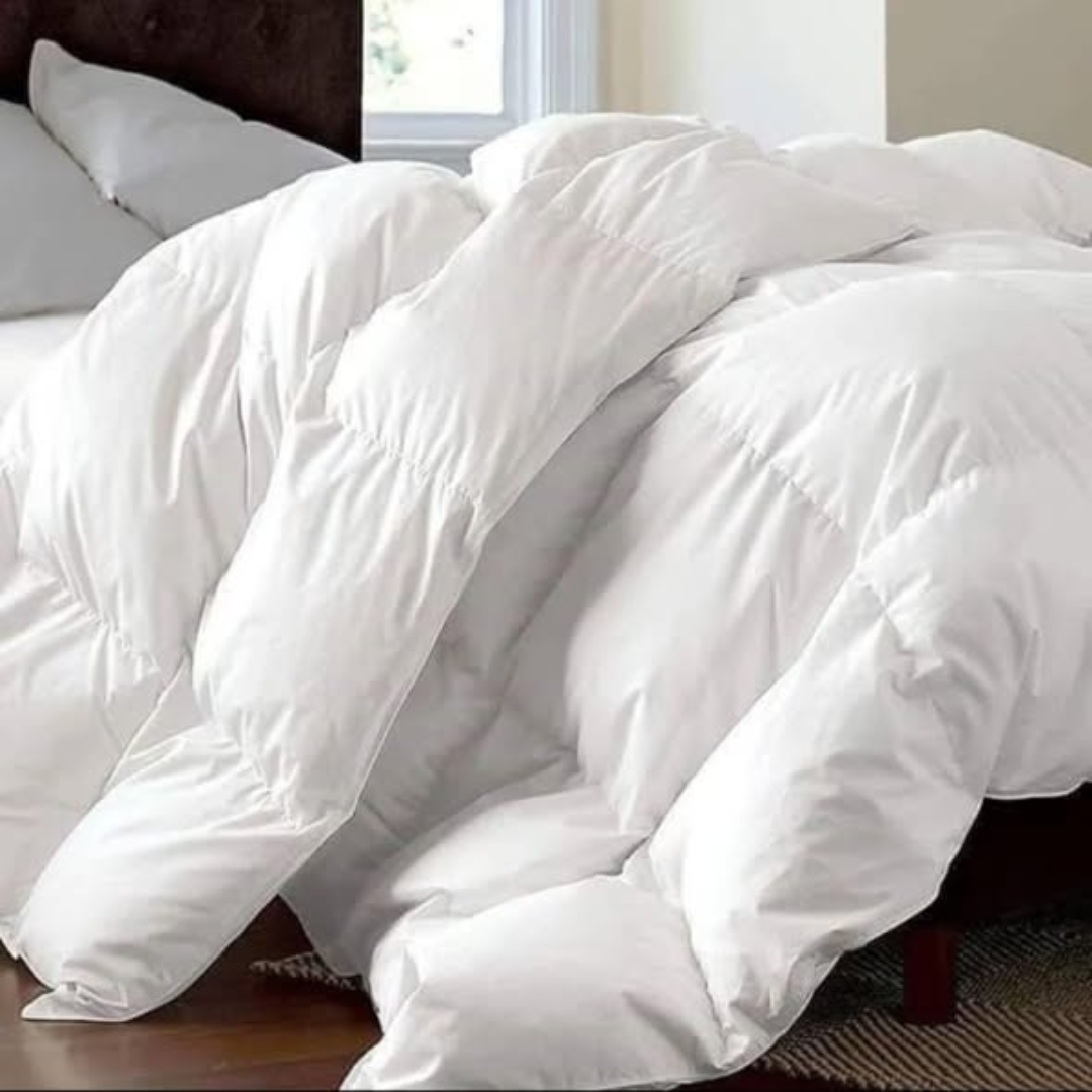 Extra King size cotton stripped duvet set