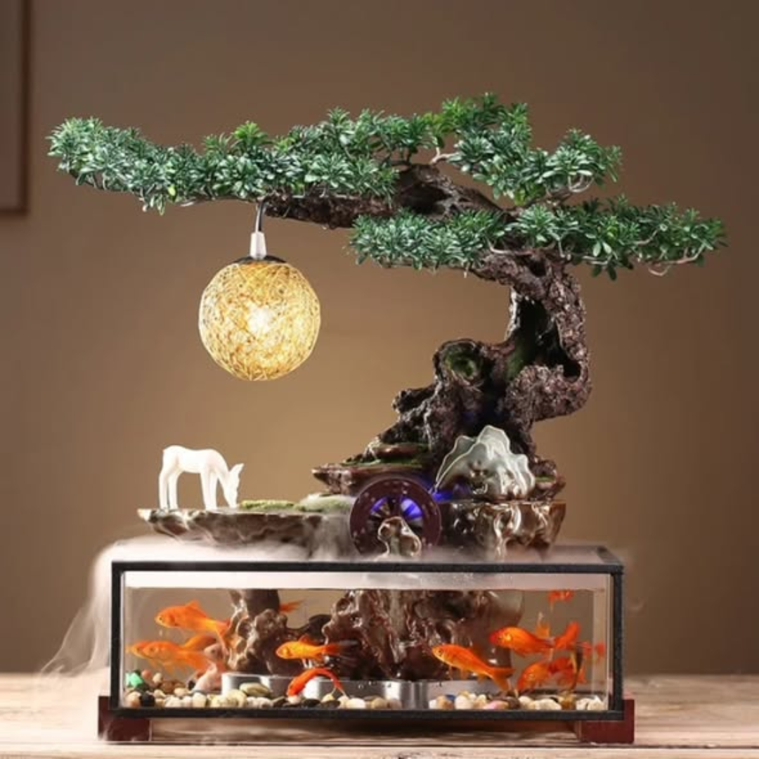 Fish Tank Lucky Flowing Water Ornaments