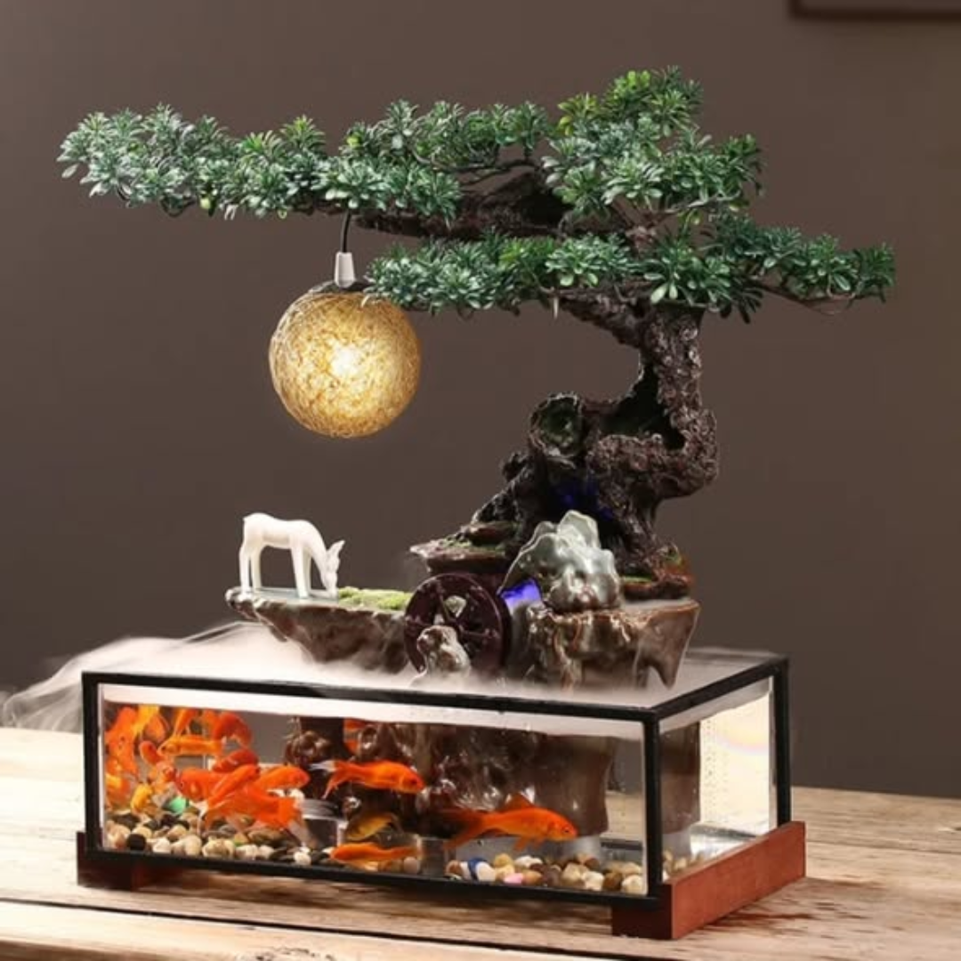 Fish Tank Lucky Flowing Water Ornaments