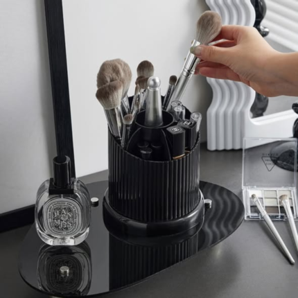 Desktop Makeup Brush Storage Bucket