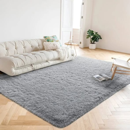 Fluffy Plain and Pattern Carpet