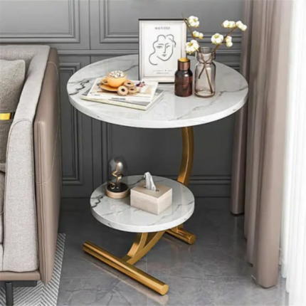 BIG Marble Textured Side Stool