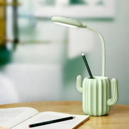 Rechargeable foldable cactus desk lamp