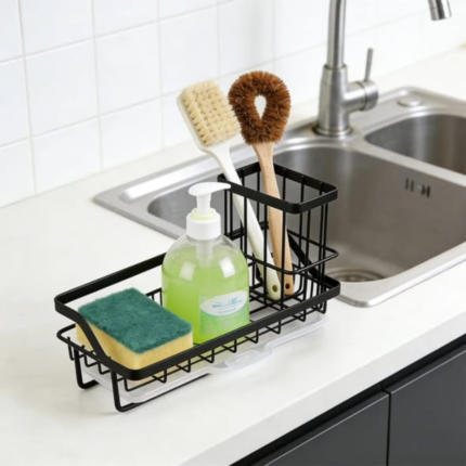 Kitchen Sink Drain Rack Stainless Steel Faucet Holder