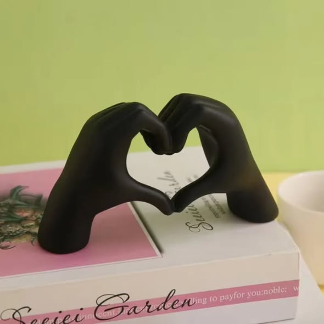 Love hand decor statue