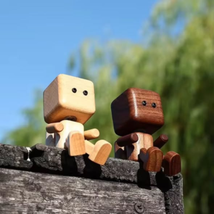 Cute Wooden Driving Buddy Robot Car Diffuser