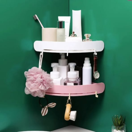 Corner bathroom kitchen organizer