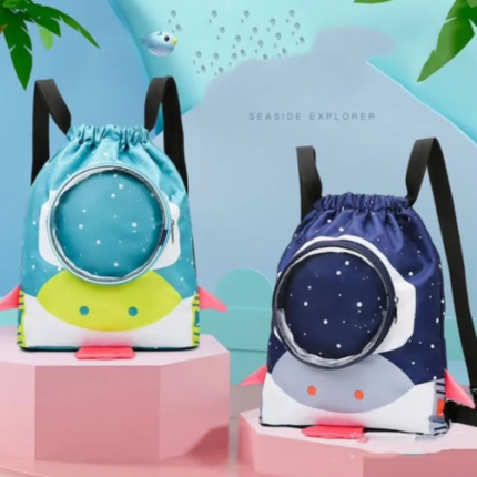 Cartoon Drawstring Waterproof Swimming Bag