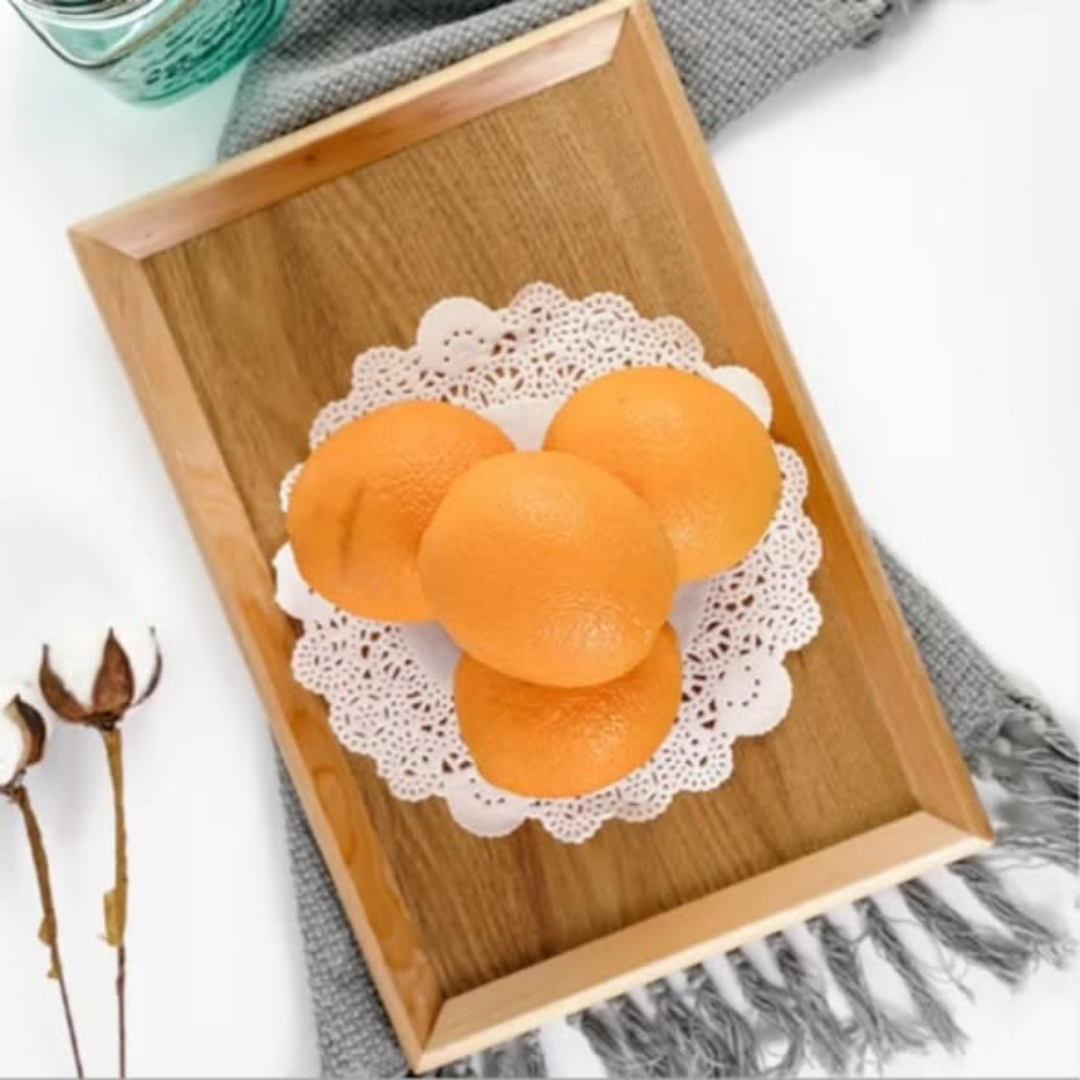 3 piece rectangular bamboo trays