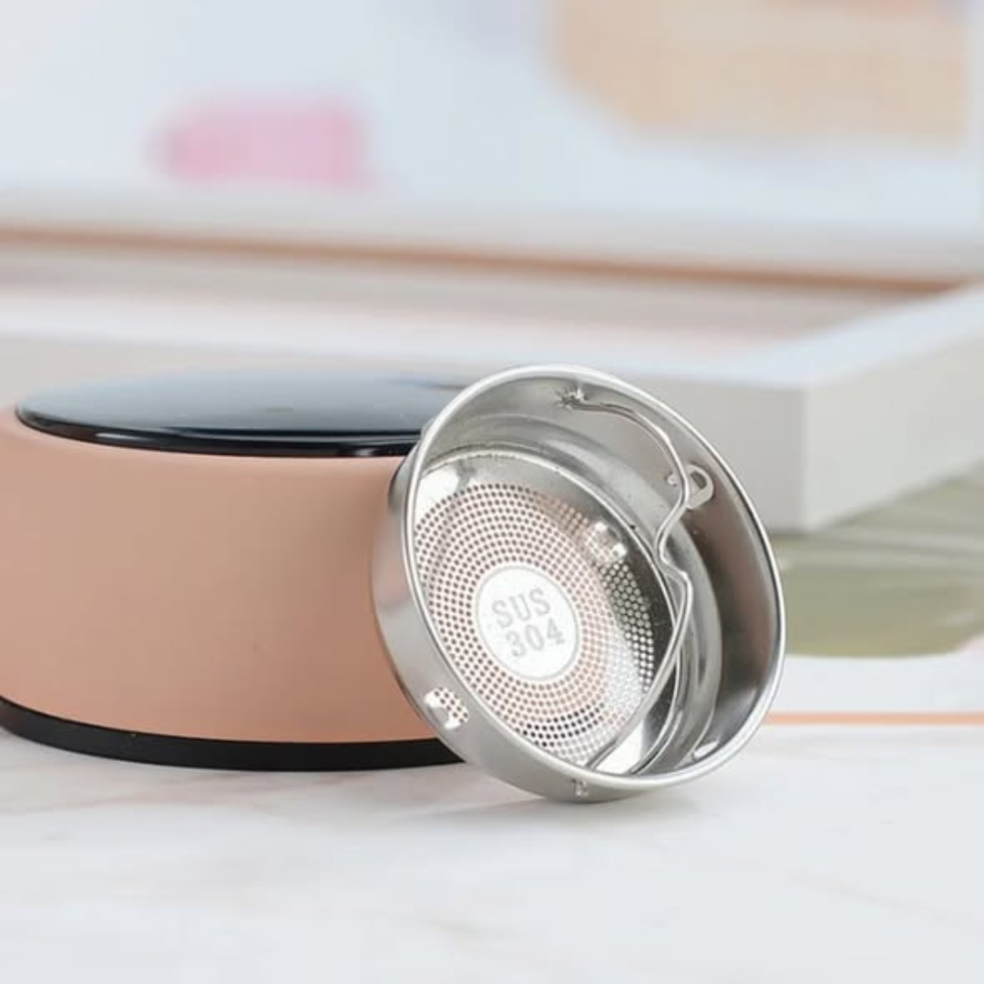 Double Wall Checked LED Vacuum Flask