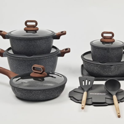 16 Pcs Donnor Berry Granite Nonstick Cookware Set